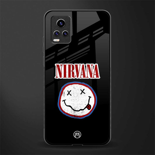 nirvana back phone cover | glass case for vivo v21e 4g