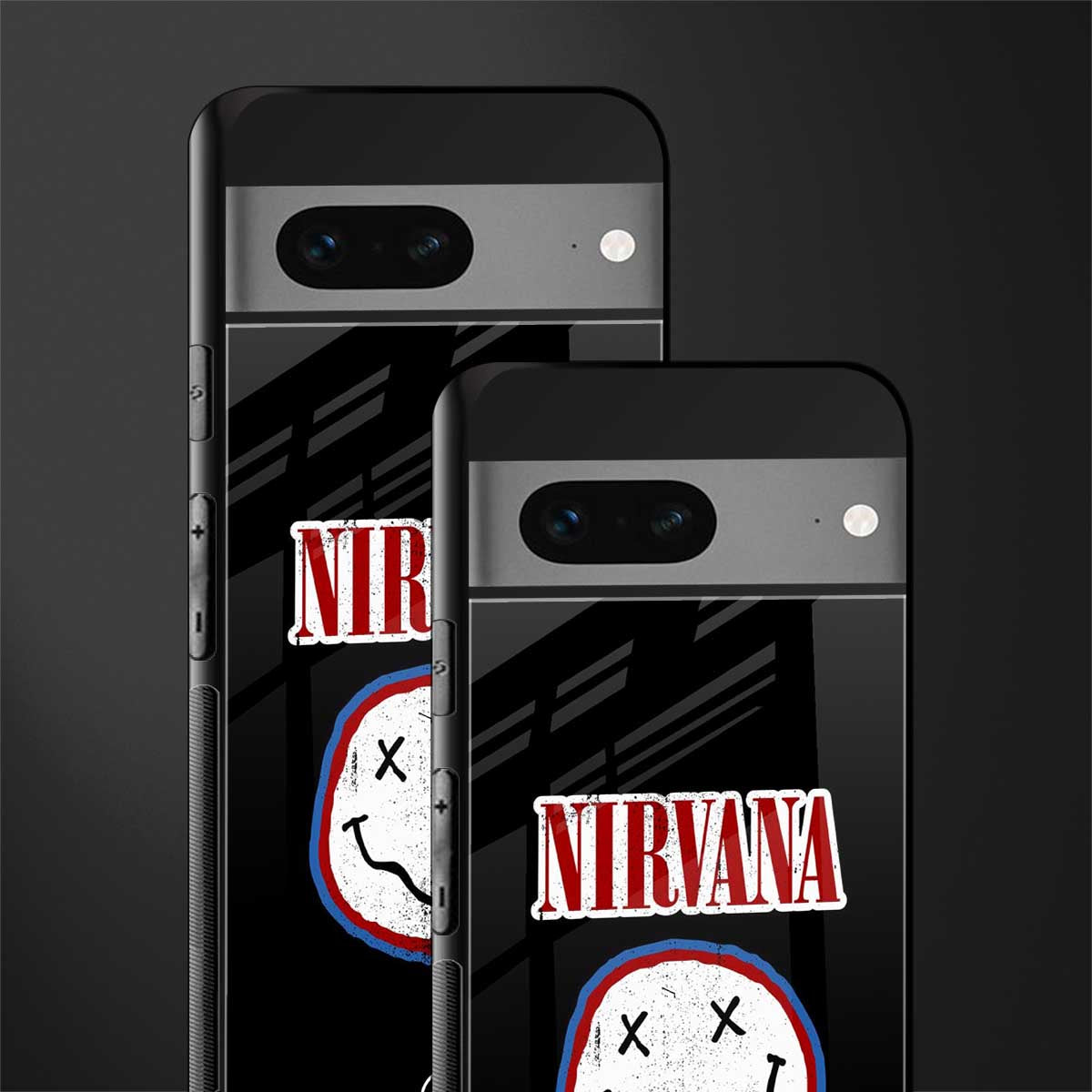 nirvana back phone cover | glass case for google pixel 7