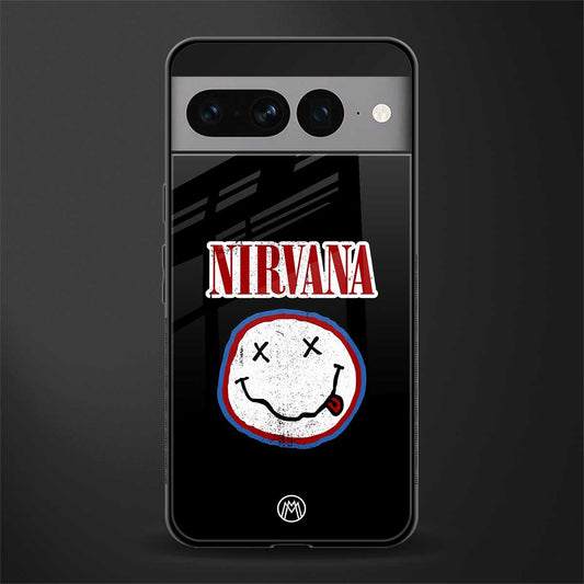 nirvana back phone cover | glass case for google pixel 7 pro