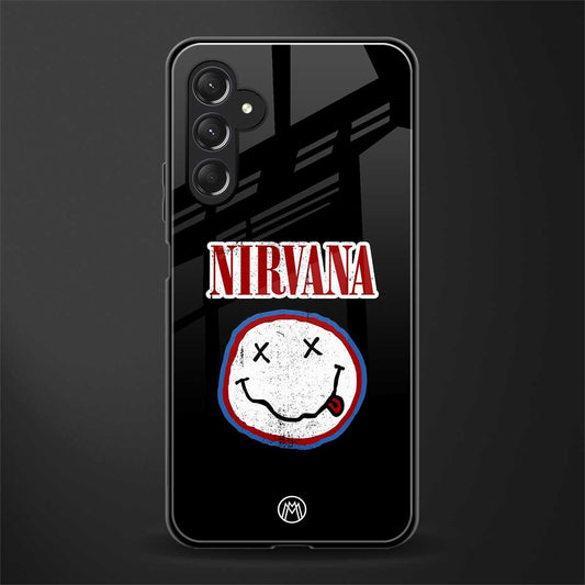 nirvana back phone cover | glass case for samsun galaxy a24 4g