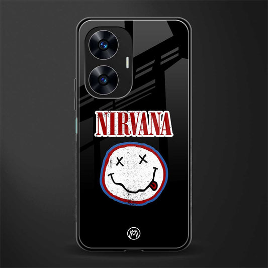 nirvana back phone cover | glass case for realme c55