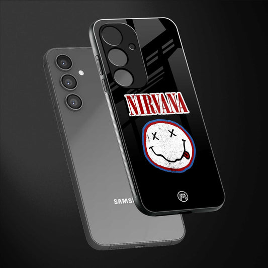 nirvana back phone cover | glass case for samsung galaxy s23 fe 5g