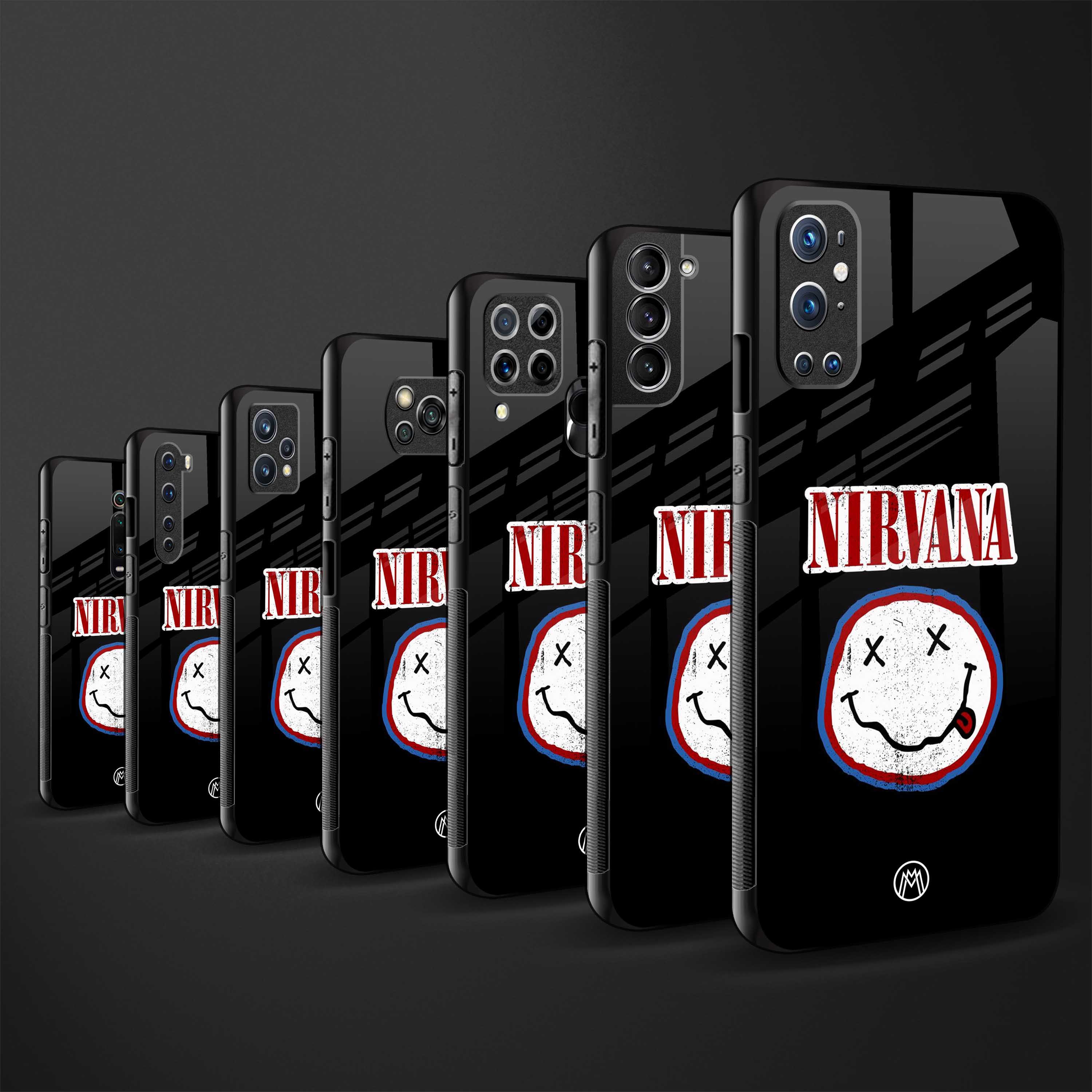 nirvana back phone cover | glass case for vivo v25-5g