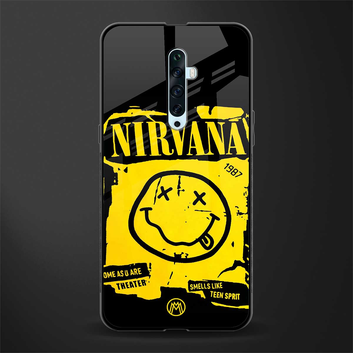 nirvana yellow glass case for oppo reno 2f image