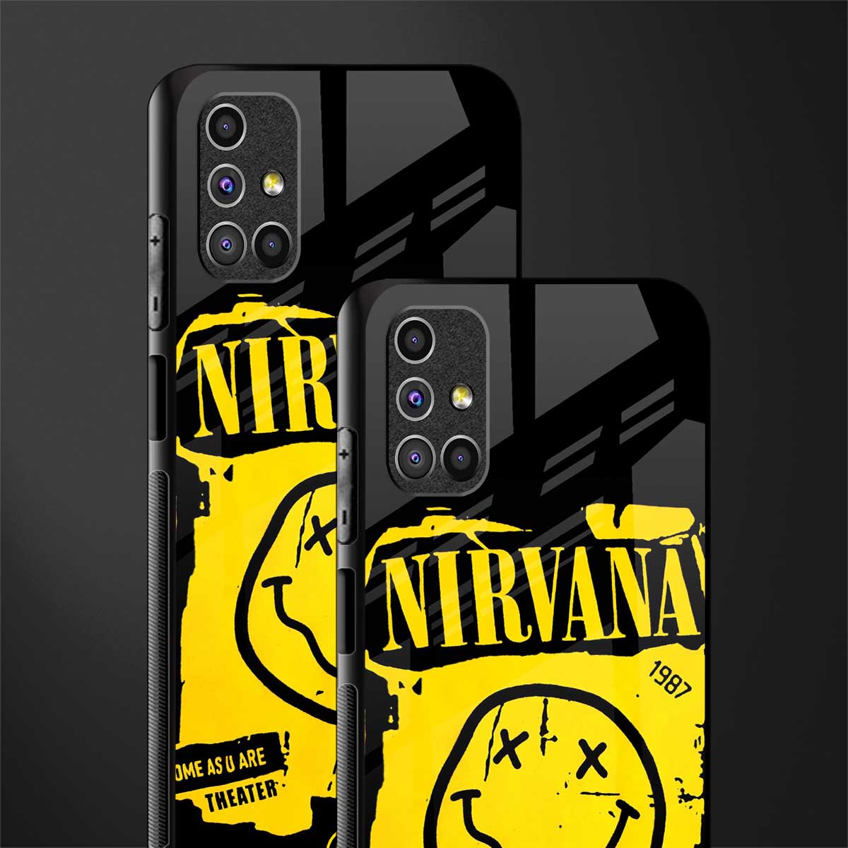 nirvana yellow glass case for samsung galaxy m51 image-2