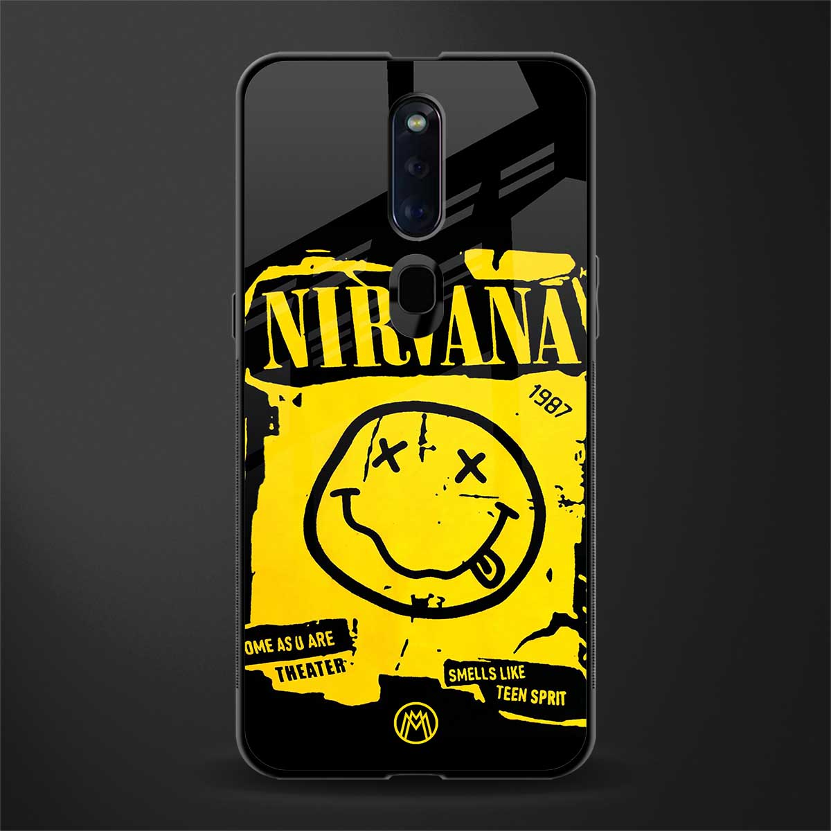 nirvana yellow glass case for oppo f11 pro image