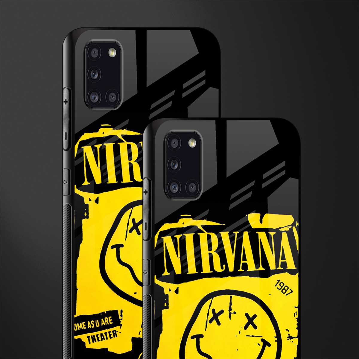 nirvana yellow glass case for samsung galaxy a31 image-2