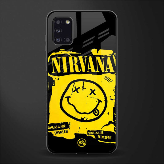 nirvana yellow glass case for samsung galaxy a31 image