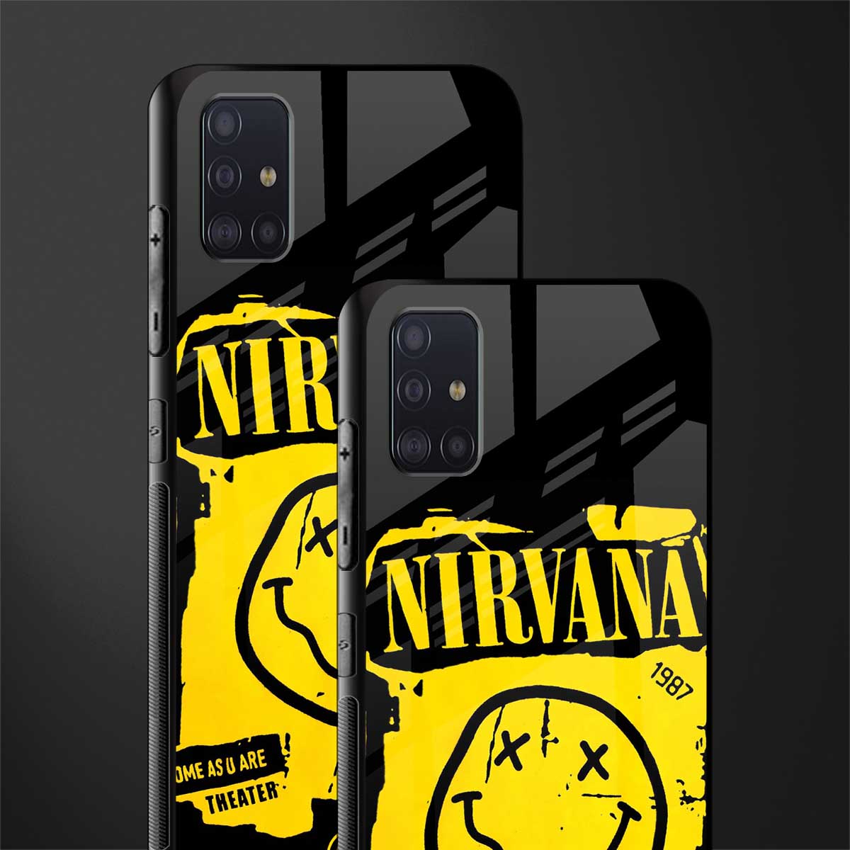 nirvana yellow glass case for samsung galaxy a71 image-2