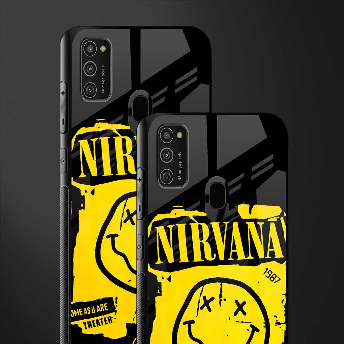 nirvana yellow glass case for samsung galaxy m30s image-2