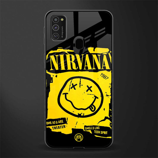 nirvana yellow glass case for samsung galaxy m30s image