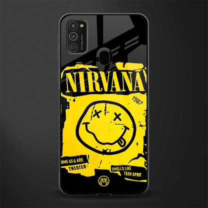 nirvana yellow glass case for samsung galaxy m30s image