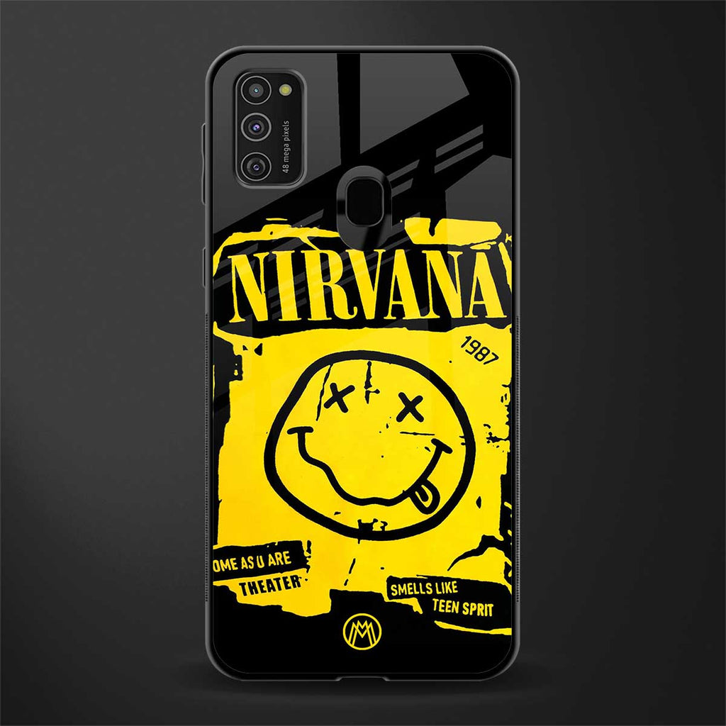 nirvana yellow glass case for samsung galaxy m21 image