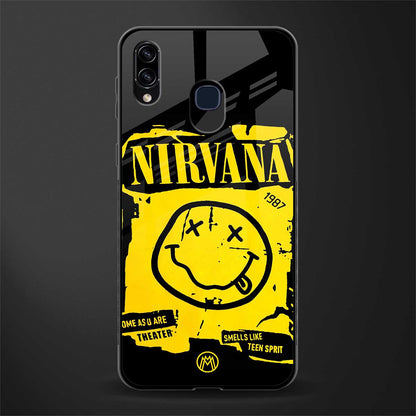 nirvana yellow glass case for samsung galaxy a20 image