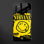 nirvana yellow glass case for samsung galaxy note 10 image