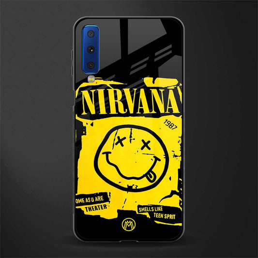 nirvana yellow glass case for samsung galaxy a7 2018 image