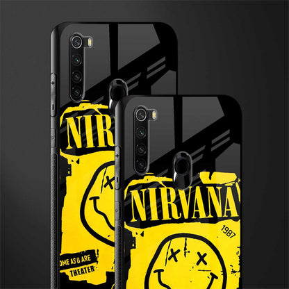 nirvana yellow glass case for redmi note 8 image-2