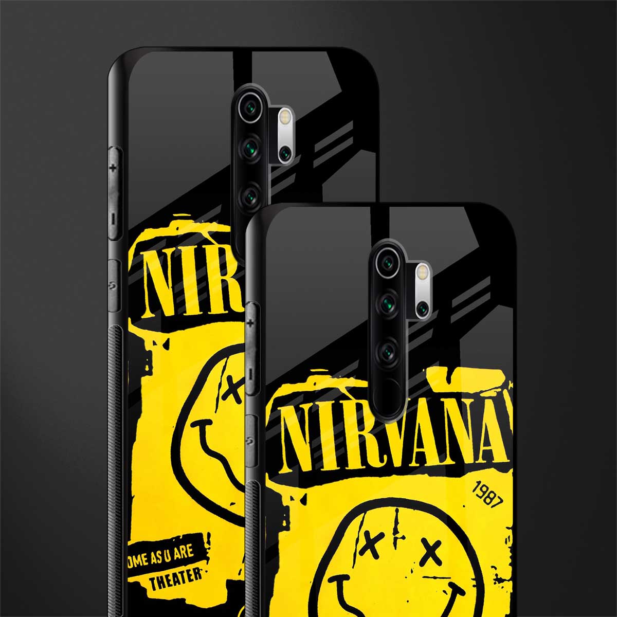 nirvana yellow glass case for redmi note 8 pro image-2