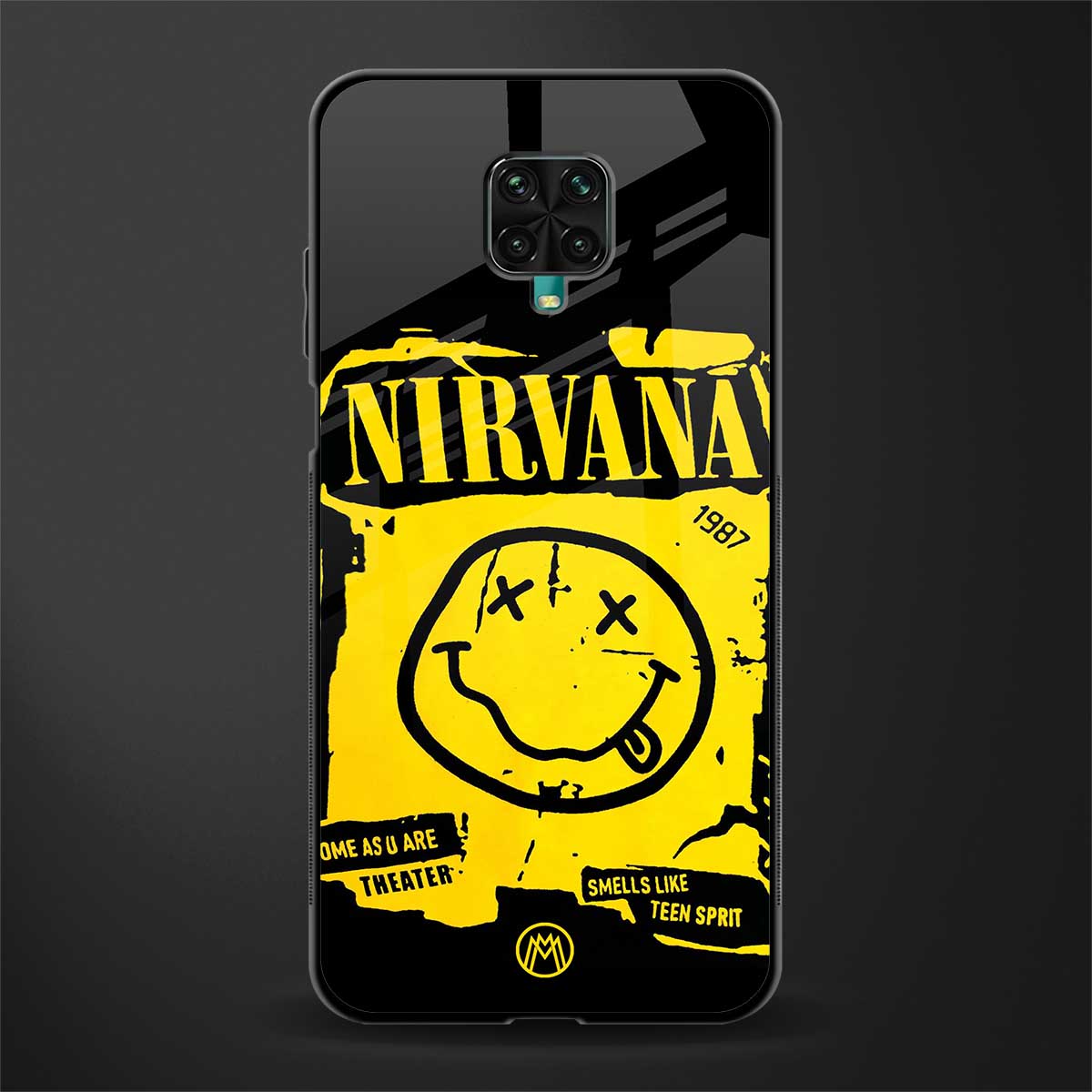 nirvana yellow glass case for redmi note 9 pro image