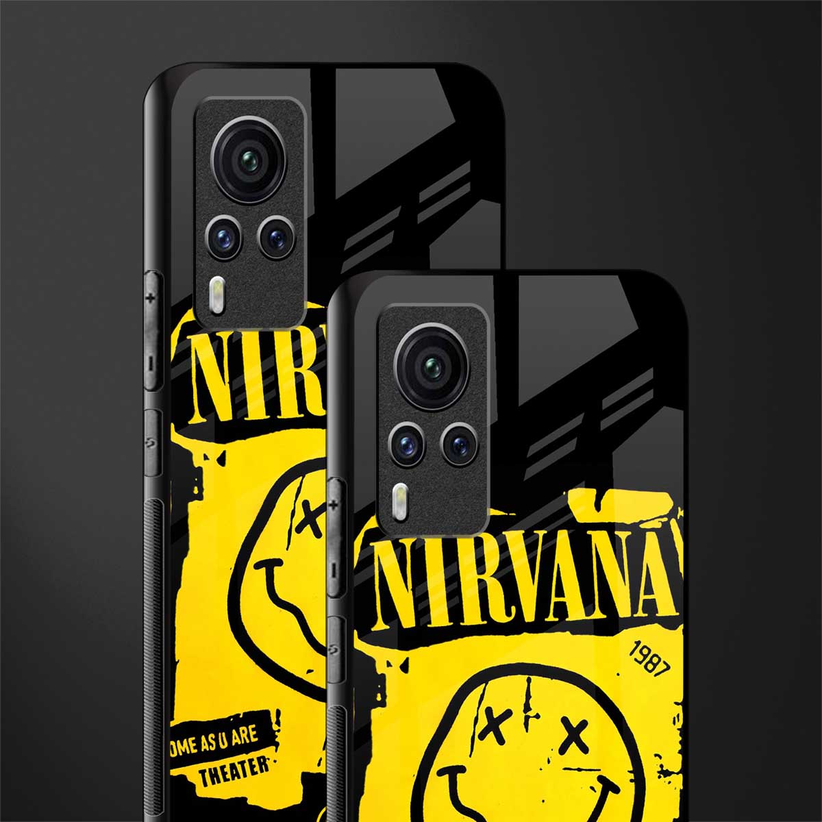 nirvana yellow glass case for vivo x60 pro image-2