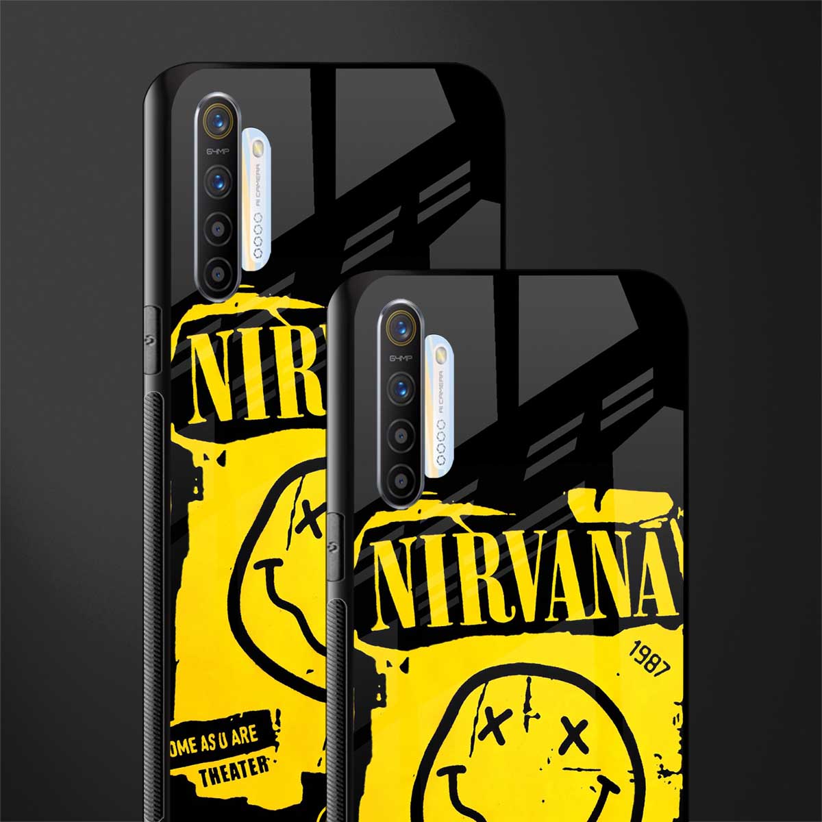 nirvana yellow glass case for realme x2 image-2