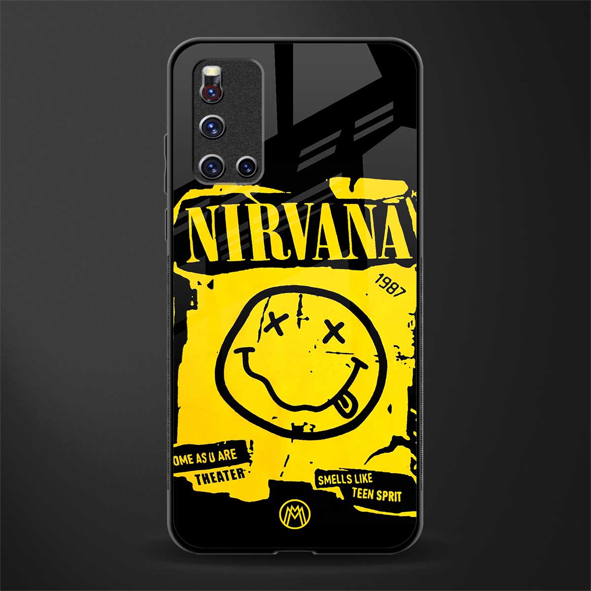 nirvana yellow glass case for vivo v19 image