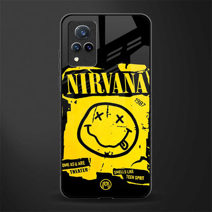 nirvana yellow glass case for vivo v21 5g image