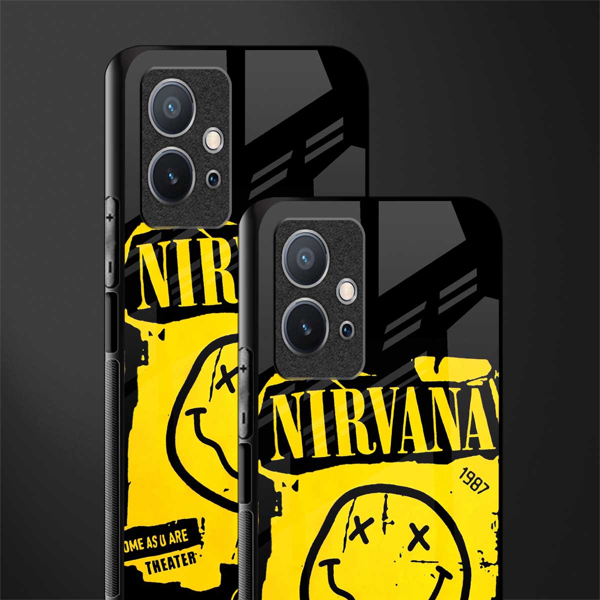 nirvana yellow glass case for vivo t1 5g image-2