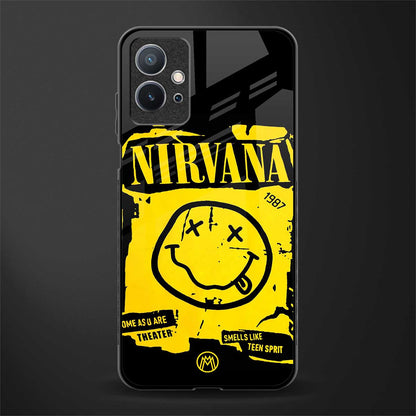 nirvana yellow glass case for vivo t1 5g image