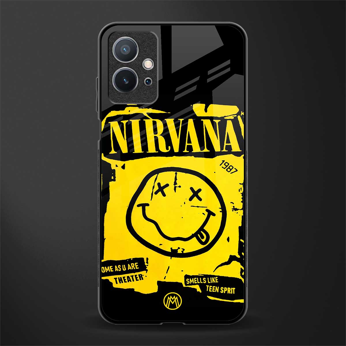 nirvana yellow glass case for vivo y75 5g image