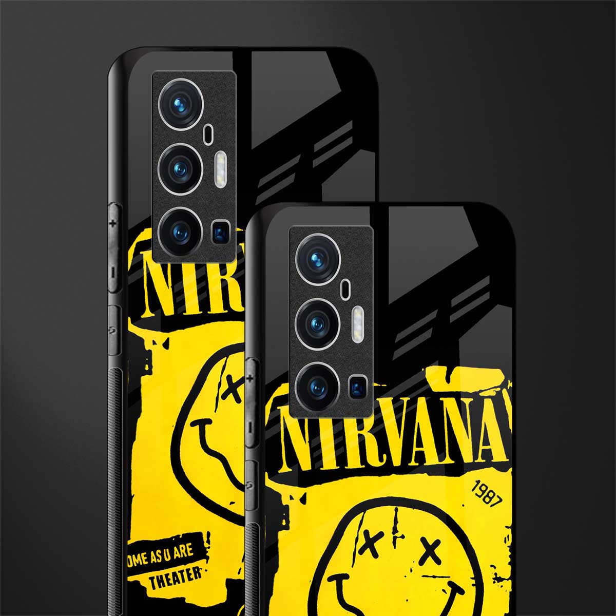 nirvana yellow glass case for vivo x70 pro plus image-2