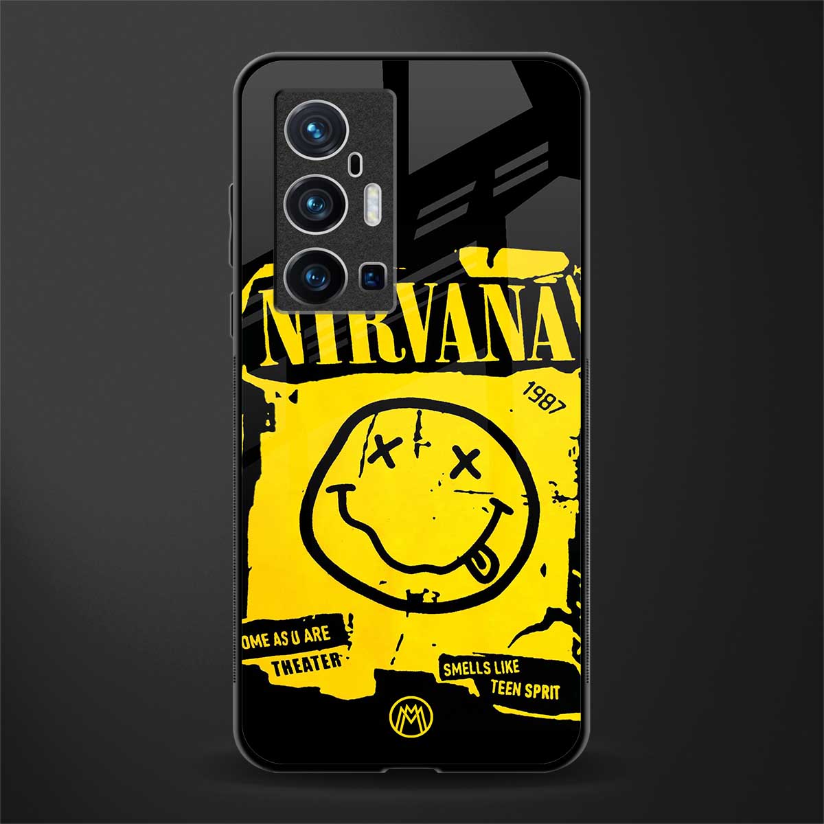 nirvana yellow glass case for vivo x70 pro plus image