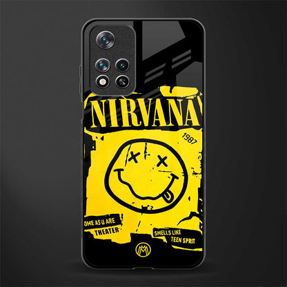 nirvana yellow glass case for poco m4 pro 5g image