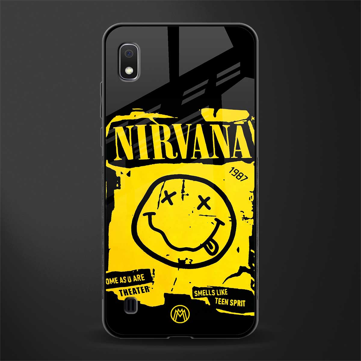 nirvana yellow glass case for samsung galaxy a10 image