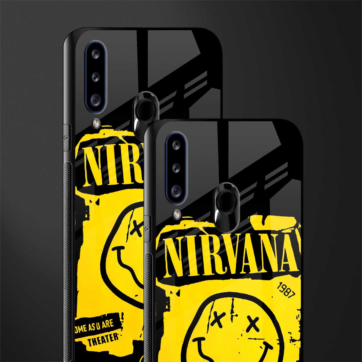 nirvana yellow glass case for samsung galaxy a20s image-2