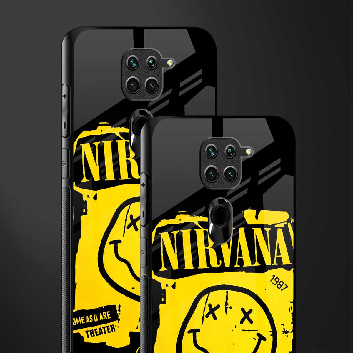 nirvana yellow glass case for redmi note 9 image-2