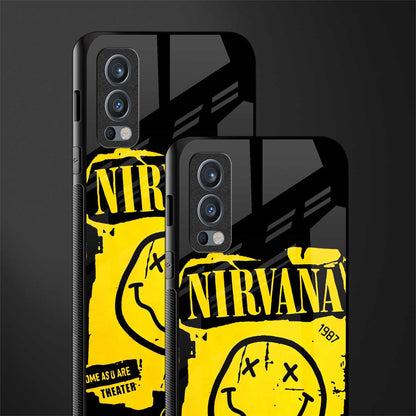 nirvana yellow glass case for oneplus nord 2 5g image-2