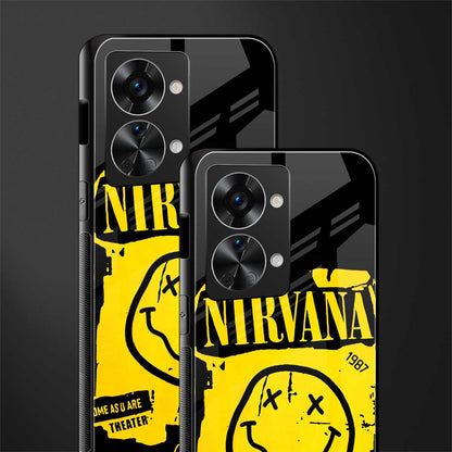 nirvana yellow glass case for phone case | glass case for oneplus nord 2t 5g