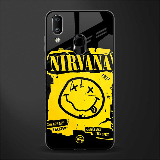 nirvana yellow glass case for vivo y95 image