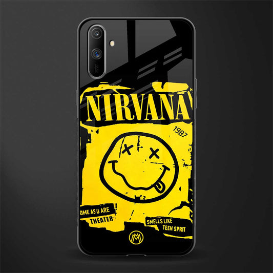 nirvana yellow glass case for realme c3 image