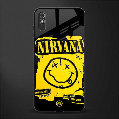 nirvana yellow glass case for redmi 9i image