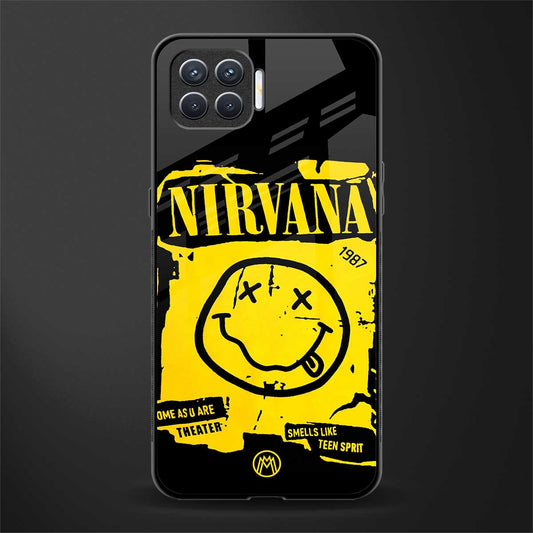 nirvana yellow glass case for oppo f17 image