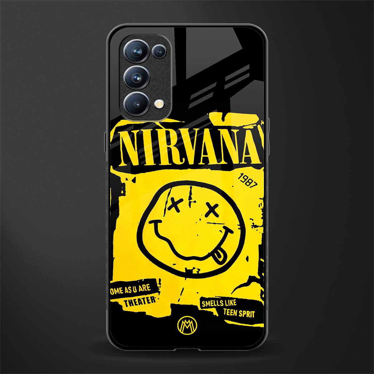nirvana yellow glass case for oppo reno 5 pro image