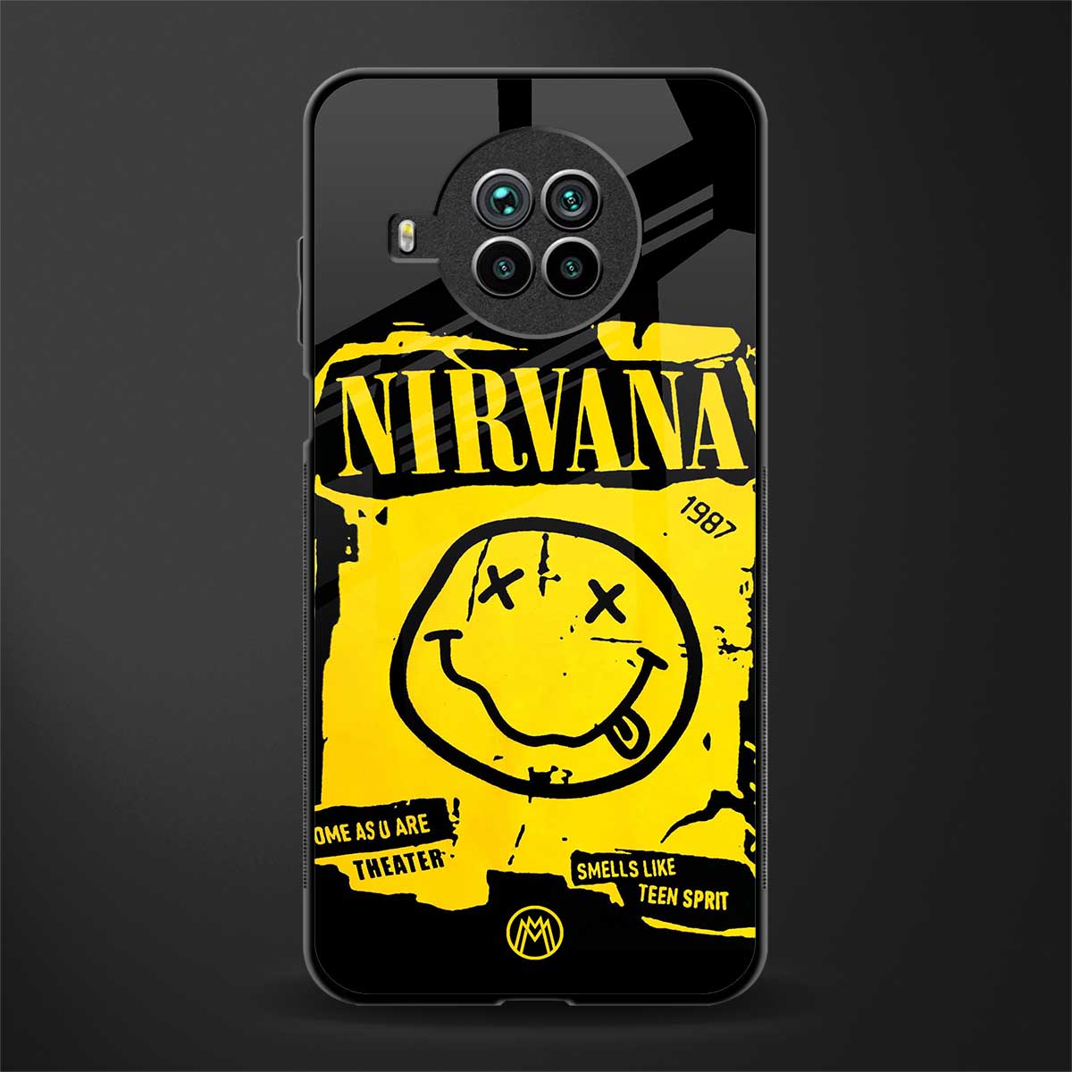 nirvana yellow glass case for mi 10i image