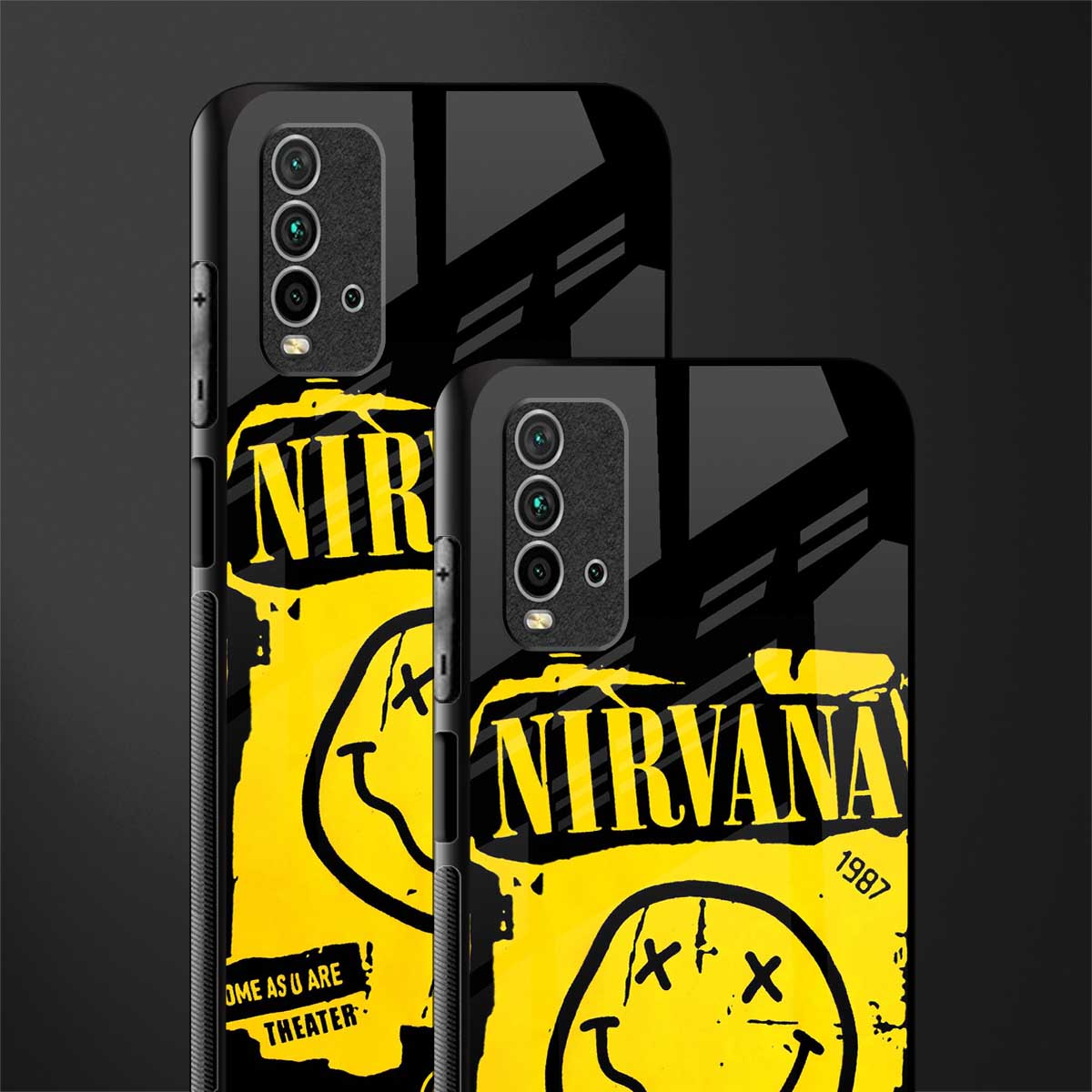 nirvana yellow glass case for redmi 9 power image-2