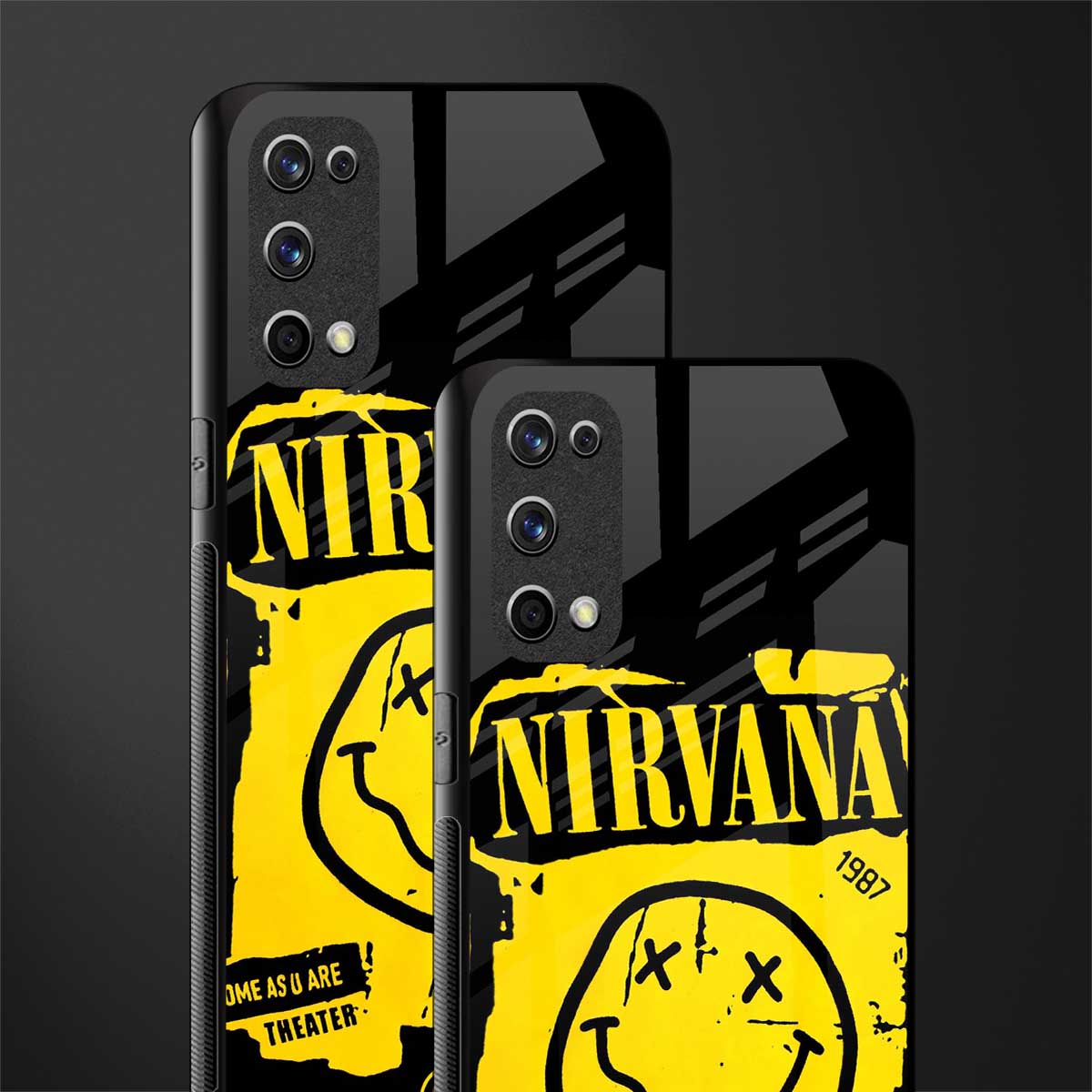 nirvana yellow glass case for realme x7 pro image-2