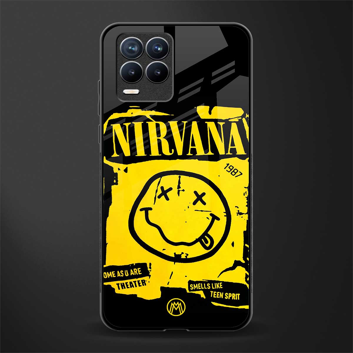 nirvana yellow glass case for realme 8 pro image