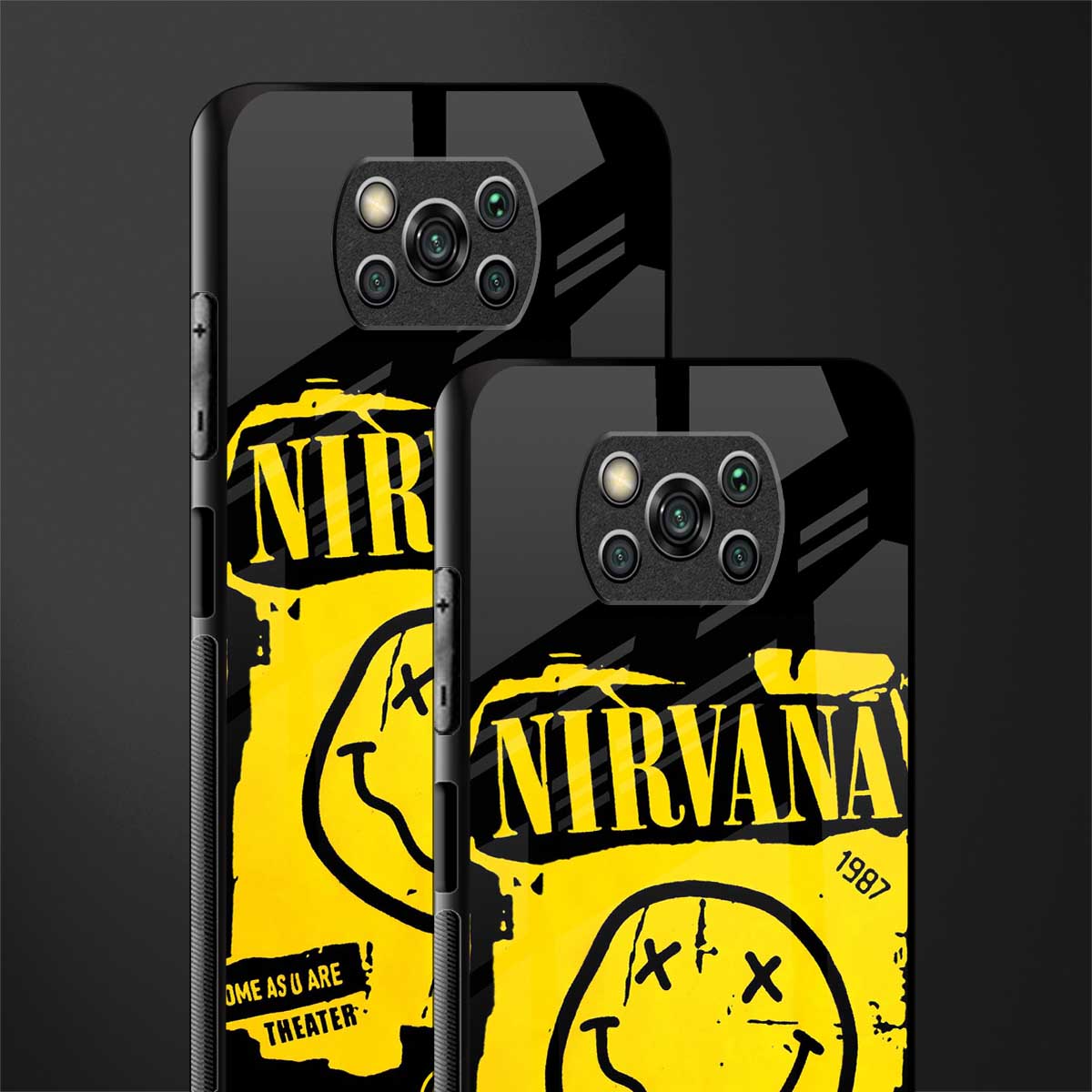 nirvana yellow glass case for poco x3 image-2