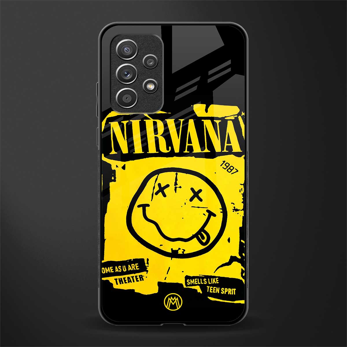 nirvana yellow glass case for samsung galaxy a32 4g image