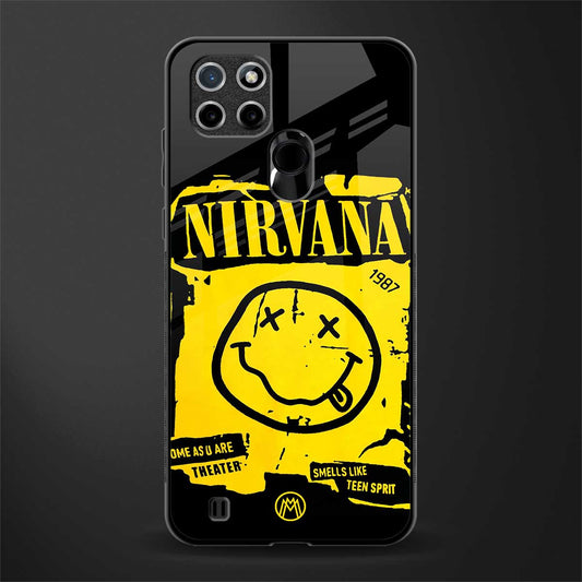 nirvana yellow glass case for realme c21 image